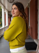 EUGENIA cardigan Moss Green - Lesley Evers - cardigan - eugenia - Shop