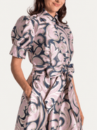 EVANGELINE dress Filigree Lilac - Lesley Evers-Dress-evangeline-formal