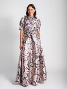 EVANGELINE dress Filigree Lilac - Lesley Evers-Dress-evangeline-formal