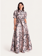 EVANGELINE dress Filigree Lilac - Lesley Evers-Dress-evangeline-formal