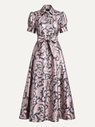 EVANGELINE dress Filigree Lilac - Lesley Evers-Dress-evangeline-formal