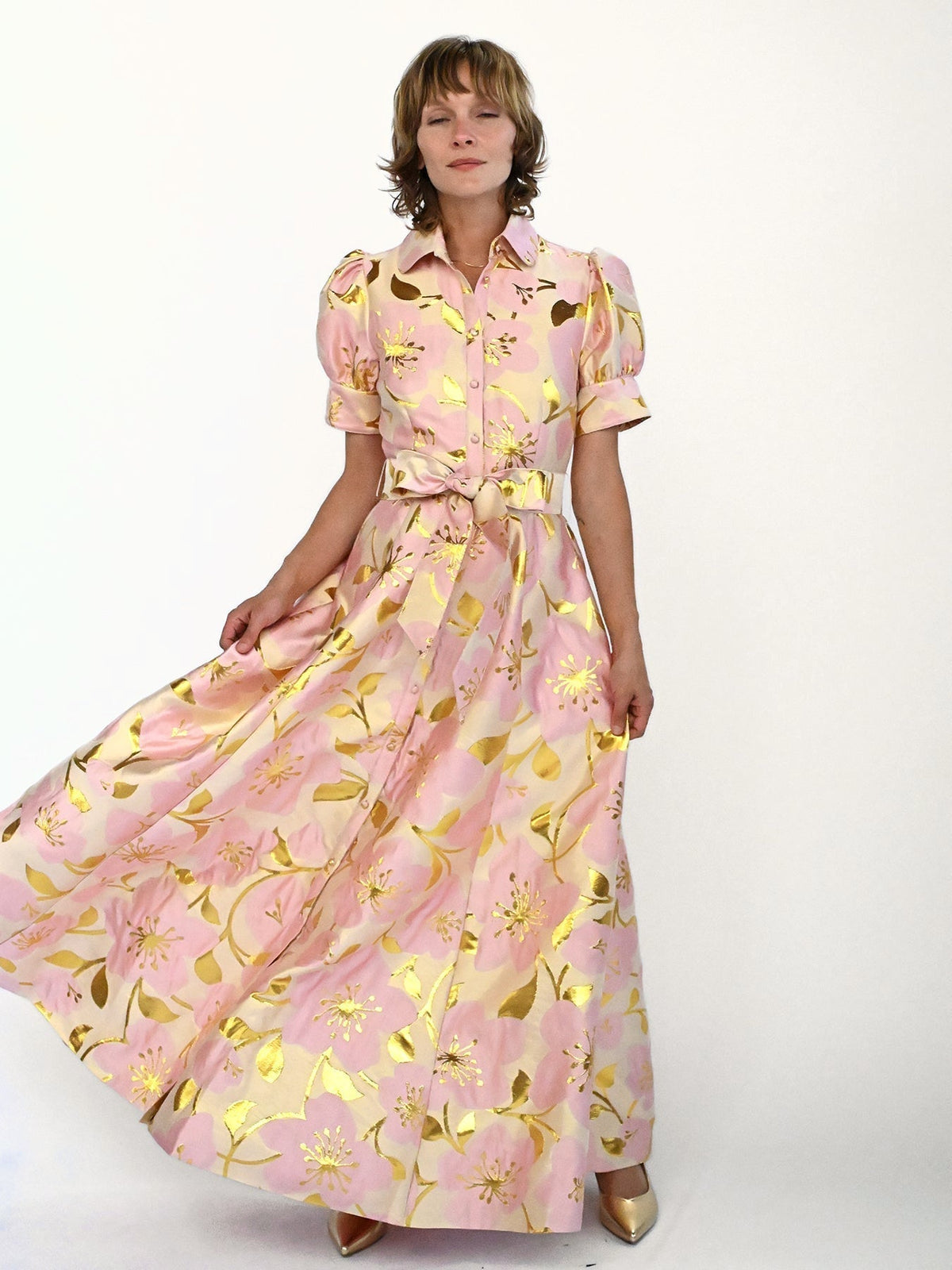 EVANGELINE dress Garden Wall Pink - Lesley Evers-Dress-evangeline-formal