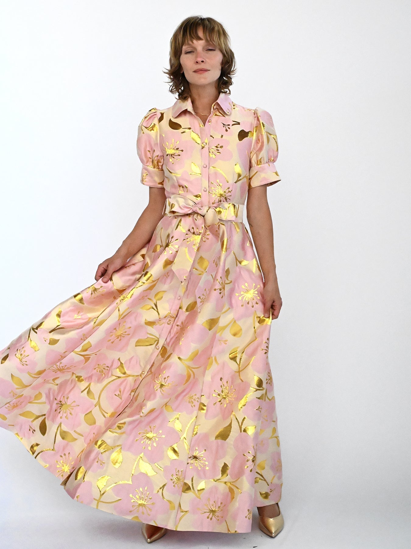 EVANGELINE dress Garden Wall Pink - Lesley Evers-Dress-evangeline-formal