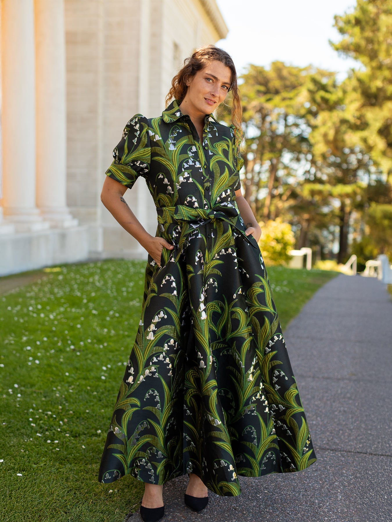 EVANGELINE dress Lily of the Valley – Lesley Evers