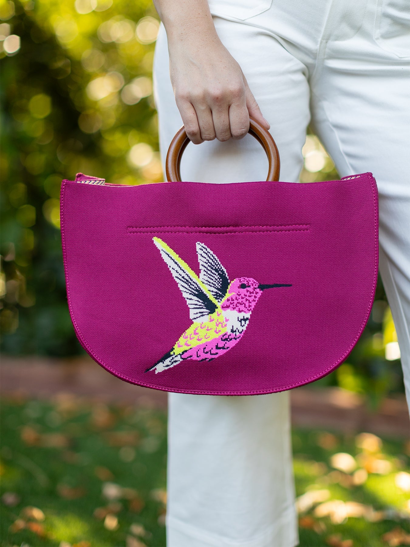 EVIE handbag Anna's Hummingbird – Lesley Evers
