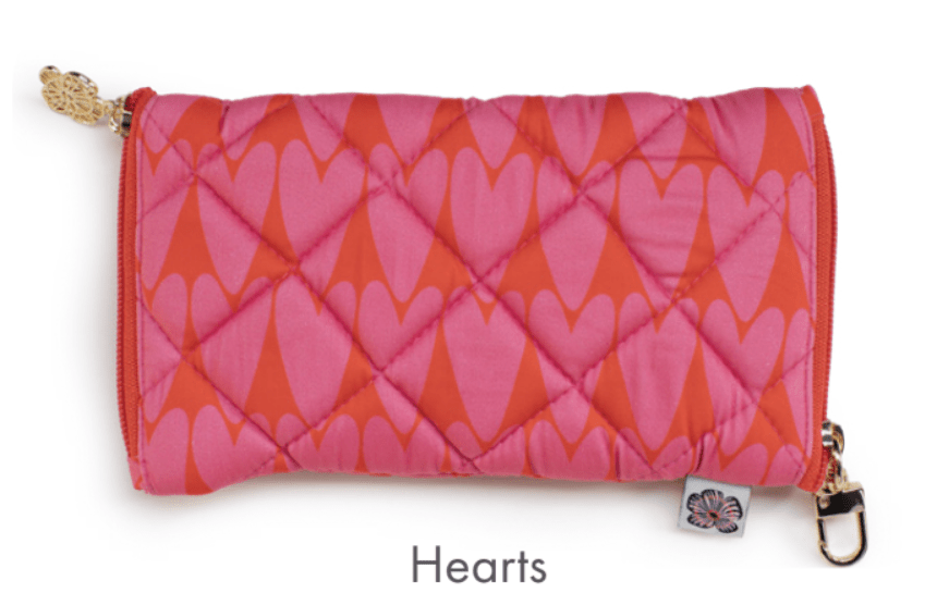 Eyeglass Case Hearts - Lesley Evers - Accessories - eyeglass case - pouch