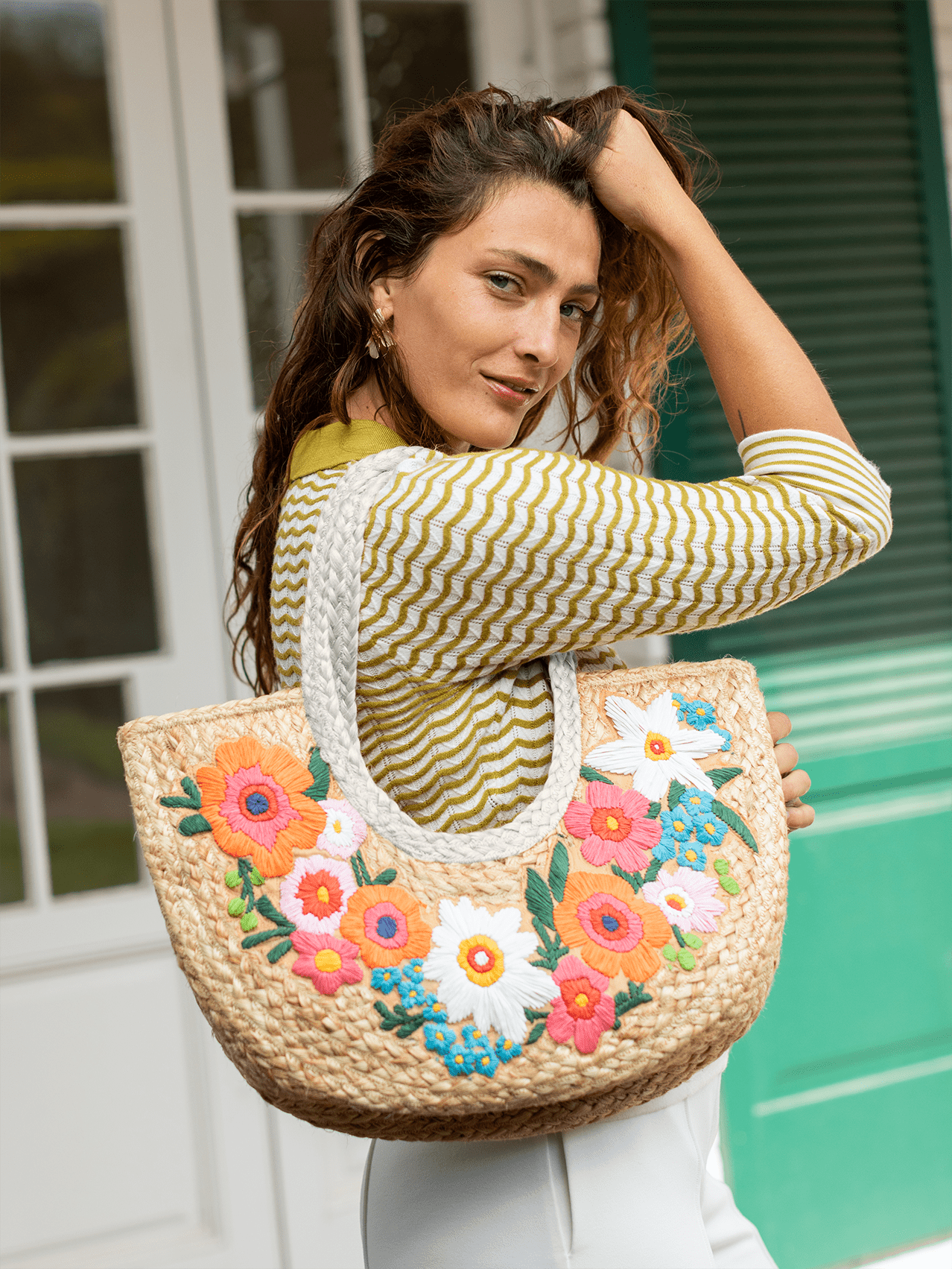 FLORA Woven Tote - Lesley Evers - Accessories - Giftable - Gifts