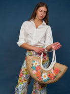 FLORA Woven Tote - Lesley Evers-Accessories-Giftable-Gifts