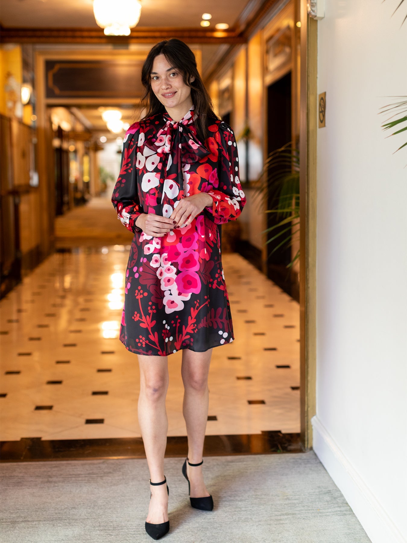 FLORENCE dress Hollyhock Red – Lesley Evers