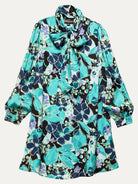 FLORENCE dress Plum Blossom Blue - Lesley Evers-Dress-florence-formal