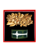 FLOWERS Belt Buckle with Sausalito Belt Strap - Lesley Evers - Accessories - accessory - pebble