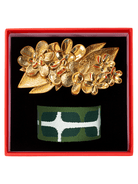 FLOWERS Belt Buckle with Sausalito Belt Strap - Lesley Evers - Accessories - accessory - pebble