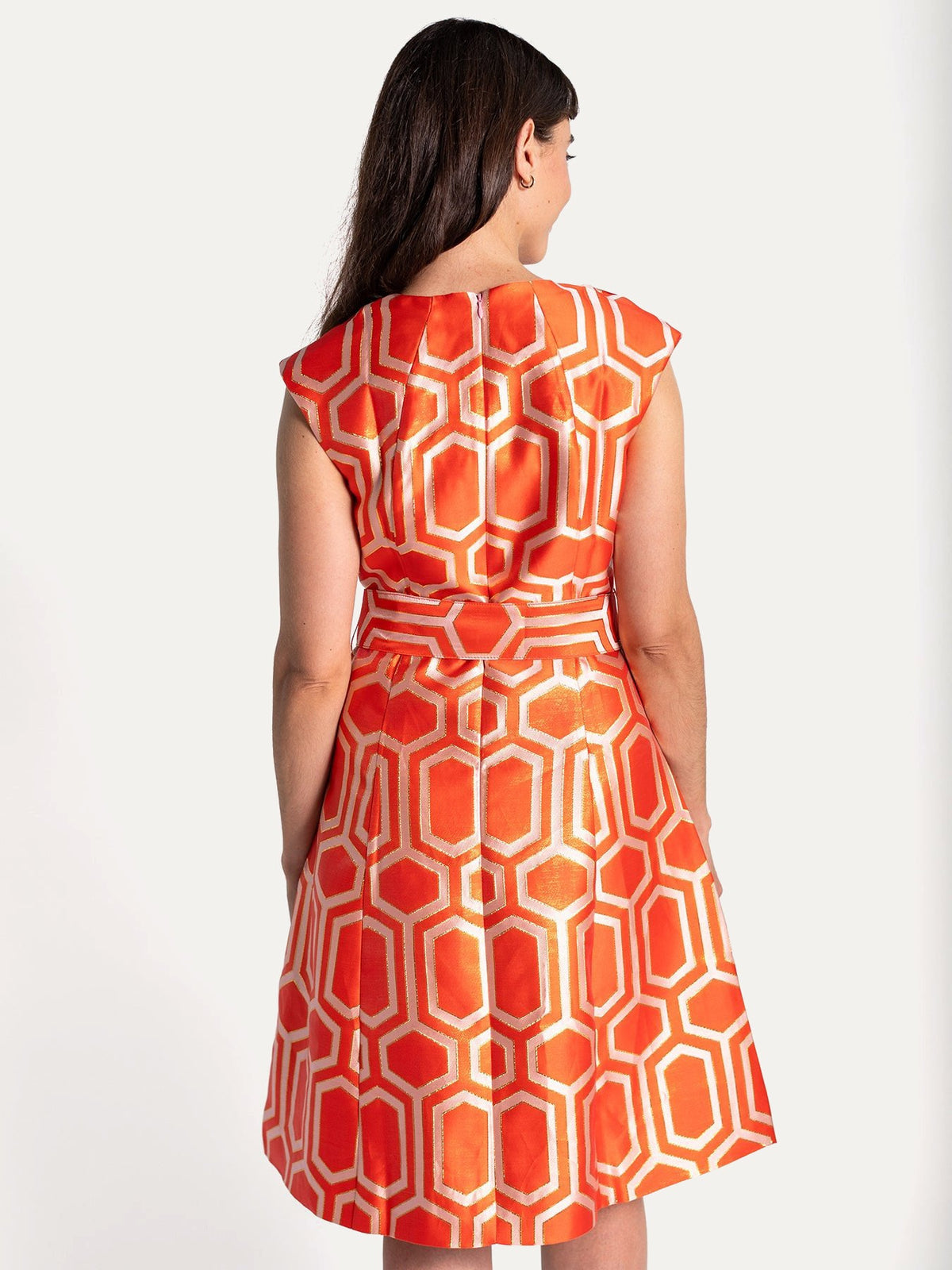 FRANCES dress Pavilion Red - Lesley Evers-Dress-gown-Shop