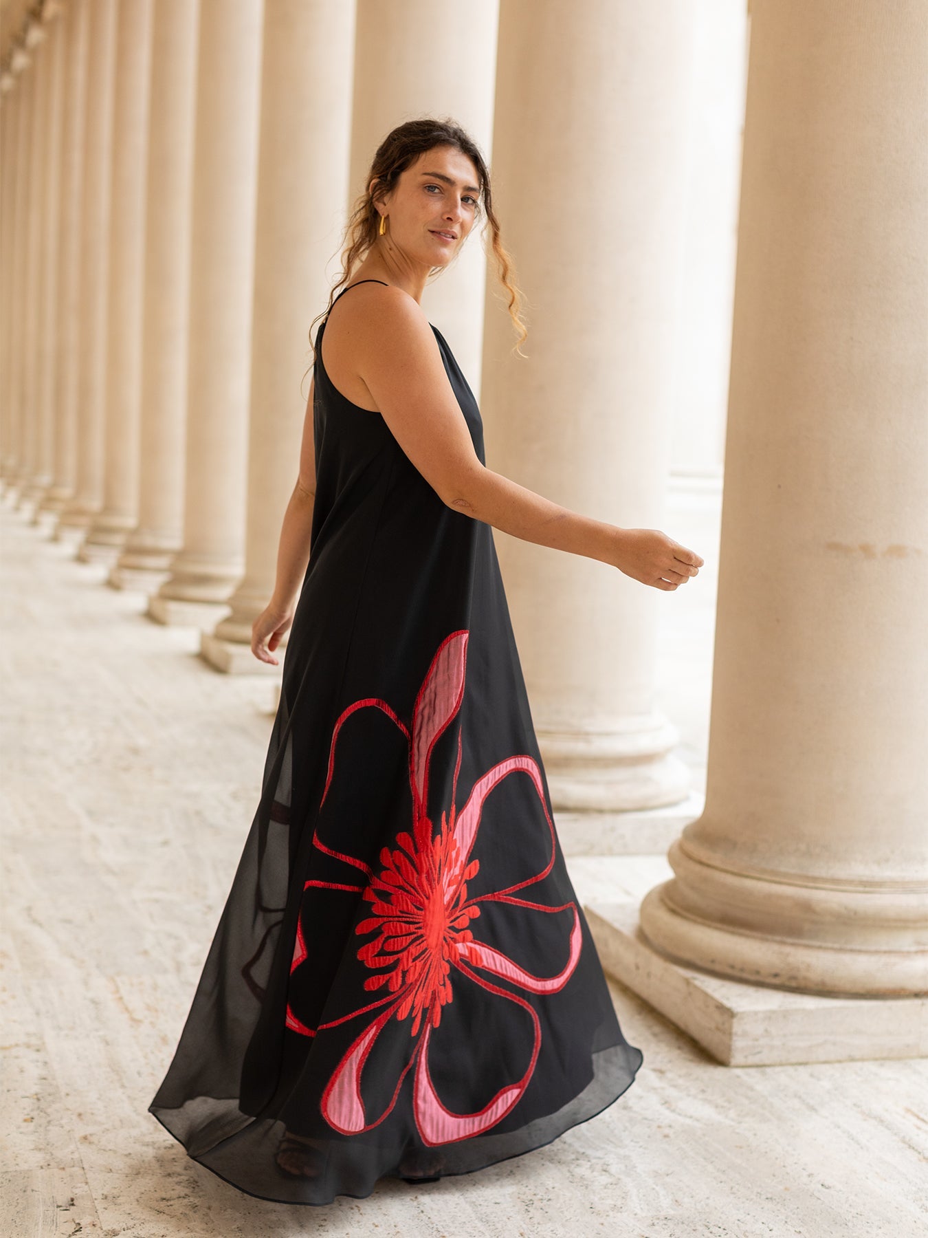FRANCESCA dress Pink Bloom – Lesley Evers