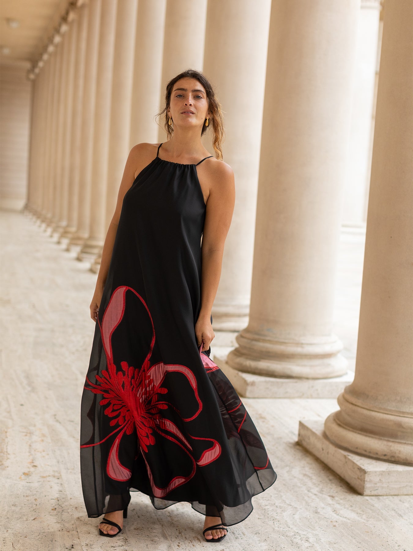 FRANCESCA dress Pink Bloom – Lesley Evers