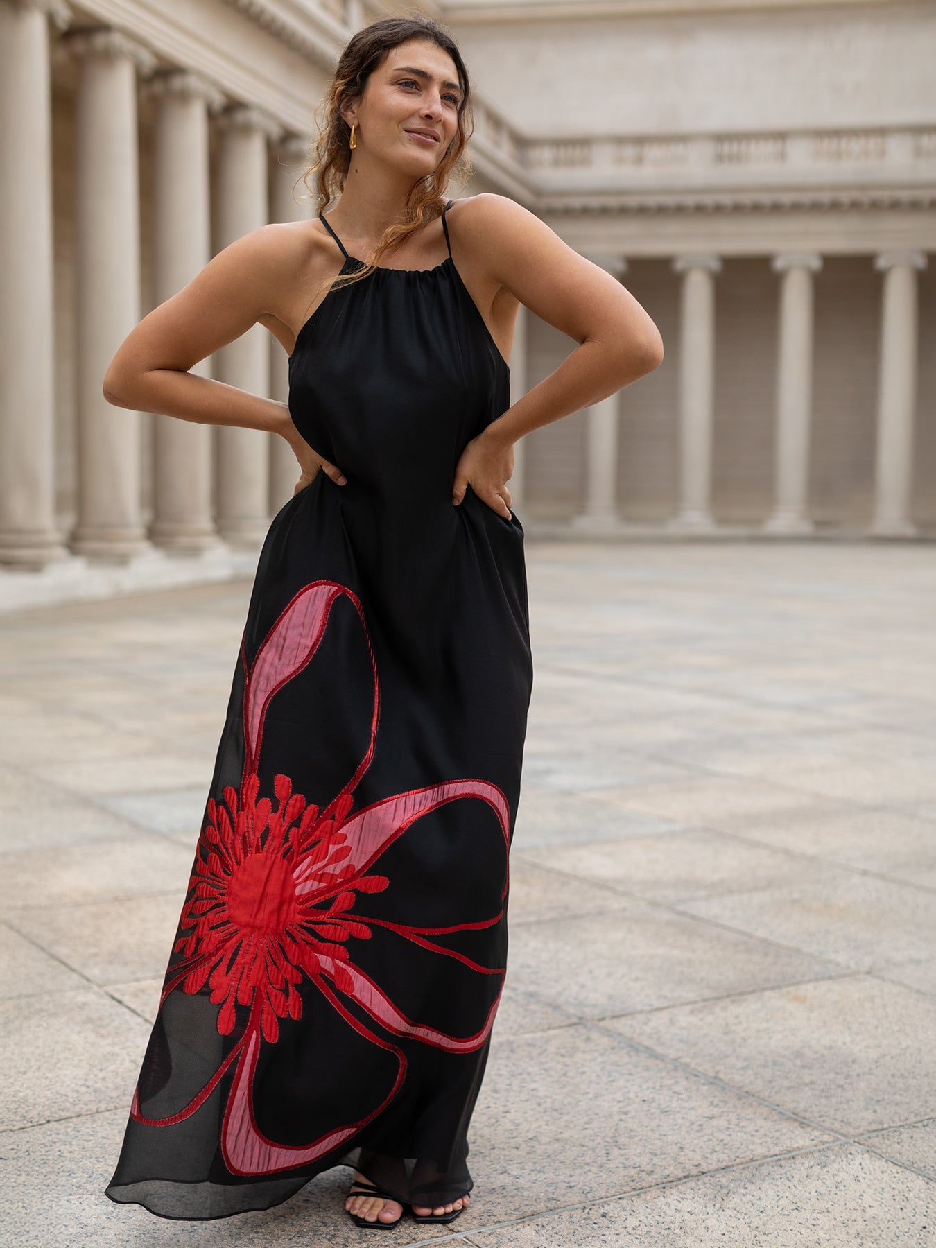 FRANCESCA dress Pink Bloom – Lesley Evers