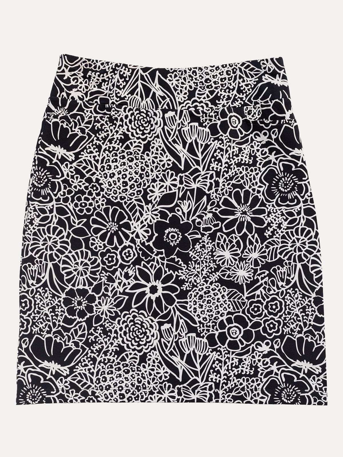 FREYA skirt Midsummer Black - Lesley Evers-Bottoms-floral-freya