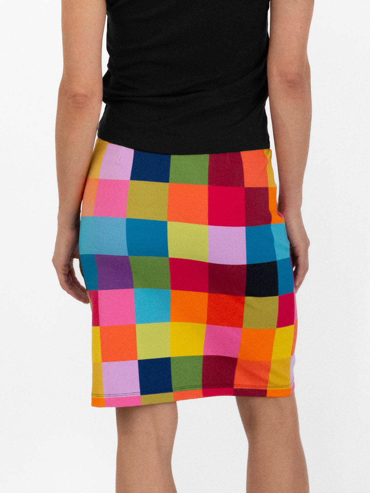 FREYA skirt Plaid Multi - Lesley Evers-Bottoms-floral-freya
