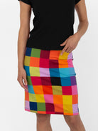 FREYA skirt Plaid Multi - Lesley Evers-Bottoms-floral-freya