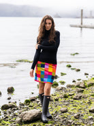 FREYA skirt Plaid Multi - Lesley Evers - Bottoms - floral - freya