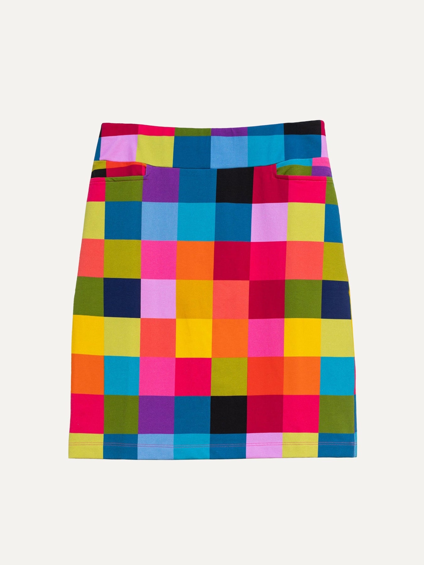 FREYA skirt Plaid Multi - Lesley Evers-Bottoms-floral-freya