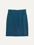 FREYA skirt Polka Dots Navy and Green - Lesley Evers-Bottoms-floral-freya