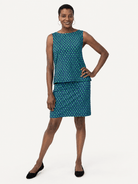 FREYA skirt Polka Dots Navy and Green - Lesley Evers-Bottoms-floral-freya