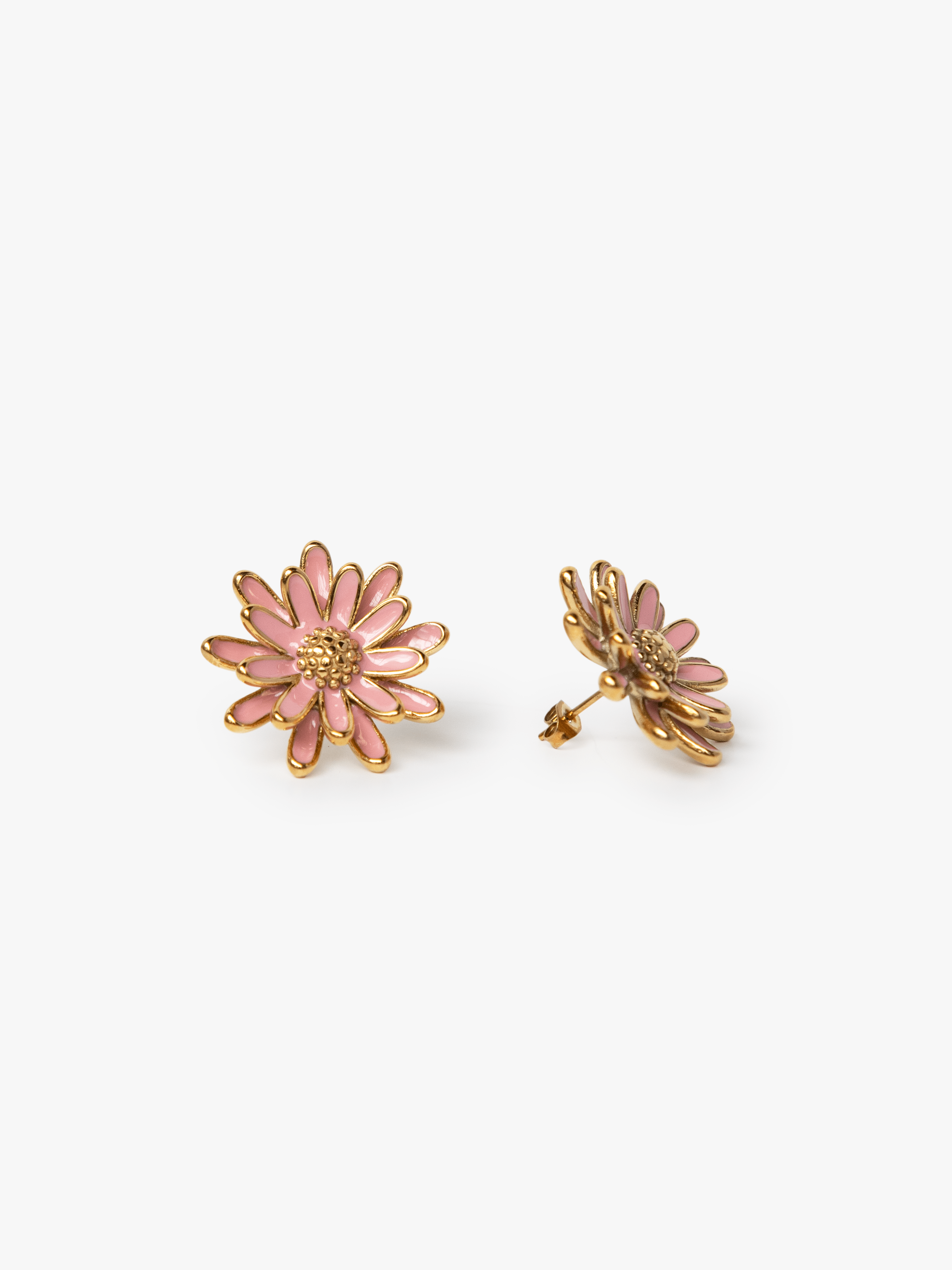 Gerbera Daisy Earrings Pink - Lesley Evers - Accessories - accessory - pebble