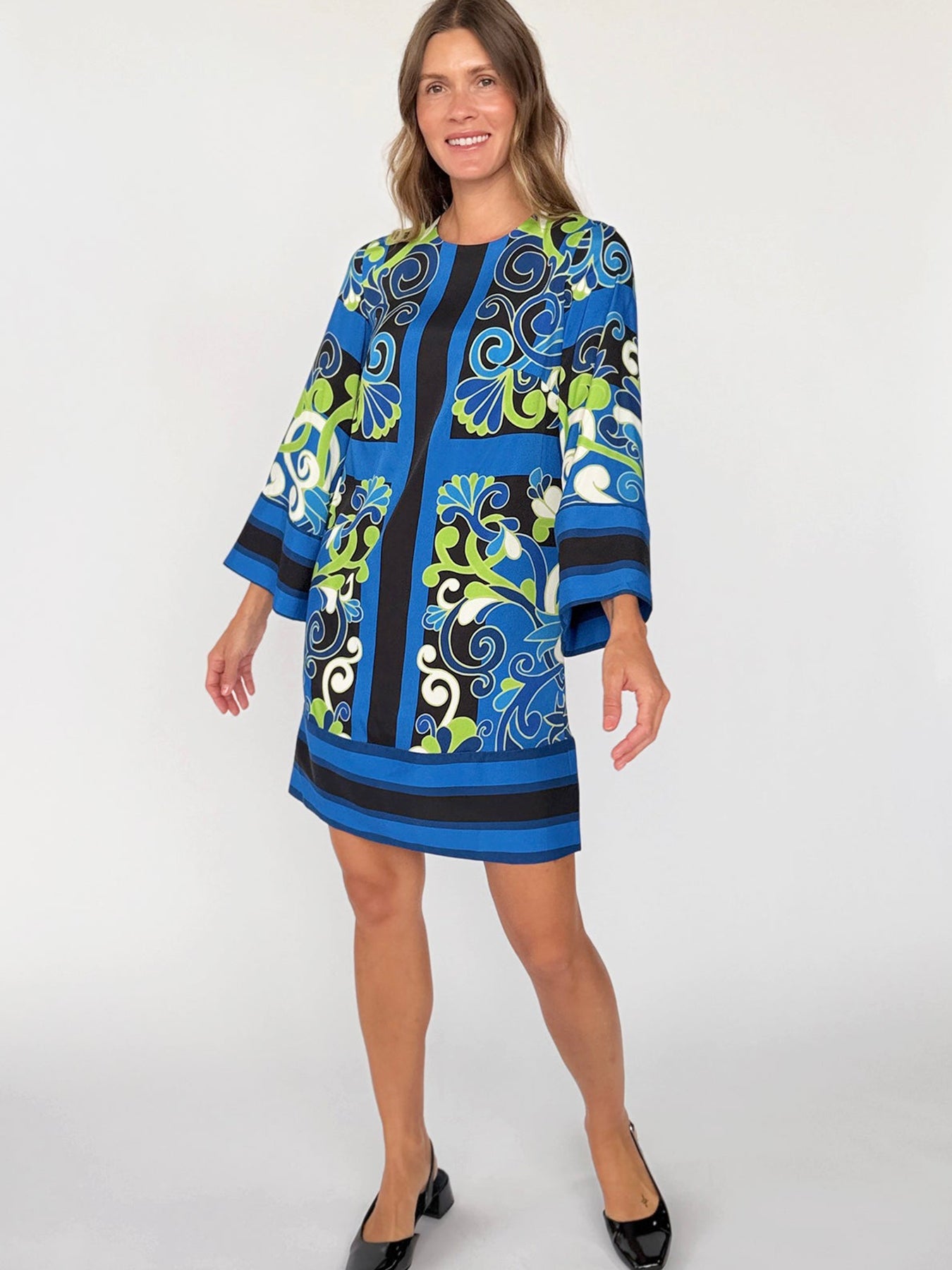 GIANNA dress Vitalia Navy - Lesley Evers-Dress-Shop-Shop/All Products