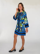 GIANNA dress Vitalia Navy - Lesley Evers-Dress-Shop-Shop/All Products