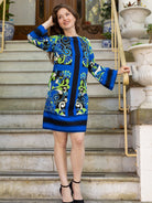 GIANNA dress Vitalia Navy - Lesley Evers - Dress - Shop - Shop/All Products