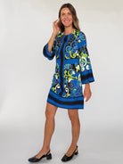 GIANNA dress Vitalia Navy - Lesley Evers-Dress-Shop-Shop/All Products