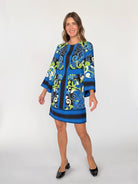 GIANNA dress Vitalia Navy - Lesley Evers-Dress-Shop-Shop/All Products