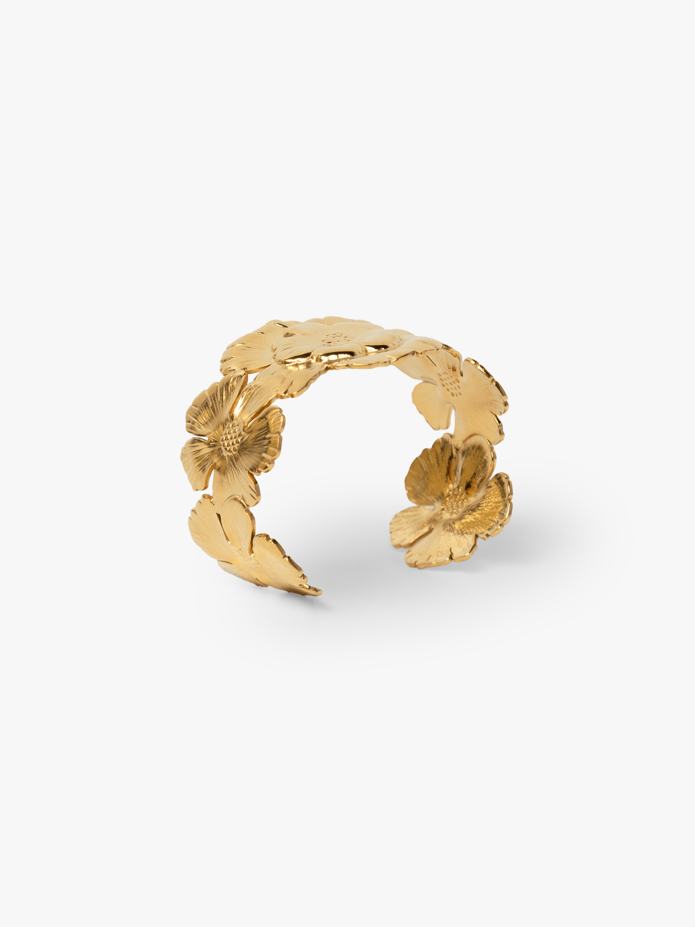 Gold Floral Cuff - Lesley Evers - Accessories - accessory - Shop