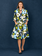 GRACE dress Flower Charm Navy - Lesley Evers-Dress-Grace-Shop
