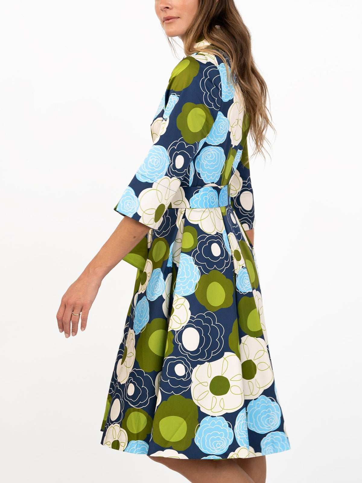 GRACE dress Flower Charm Navy - Lesley Evers-Dress-Grace-Shop