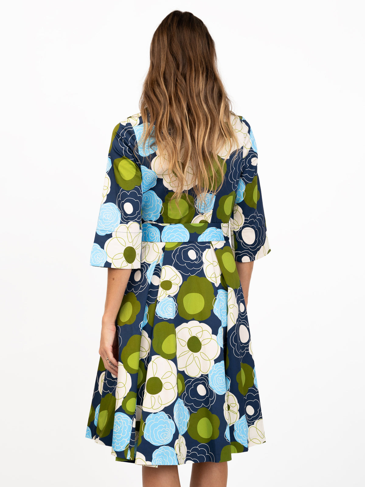 GRACE dress Flower Charm Navy - Lesley Evers-Dress-Grace-Shop