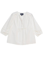 HANNAH blouse White Swiss Dot - Lesley Evers - hannah - Shop - Shop/All Products