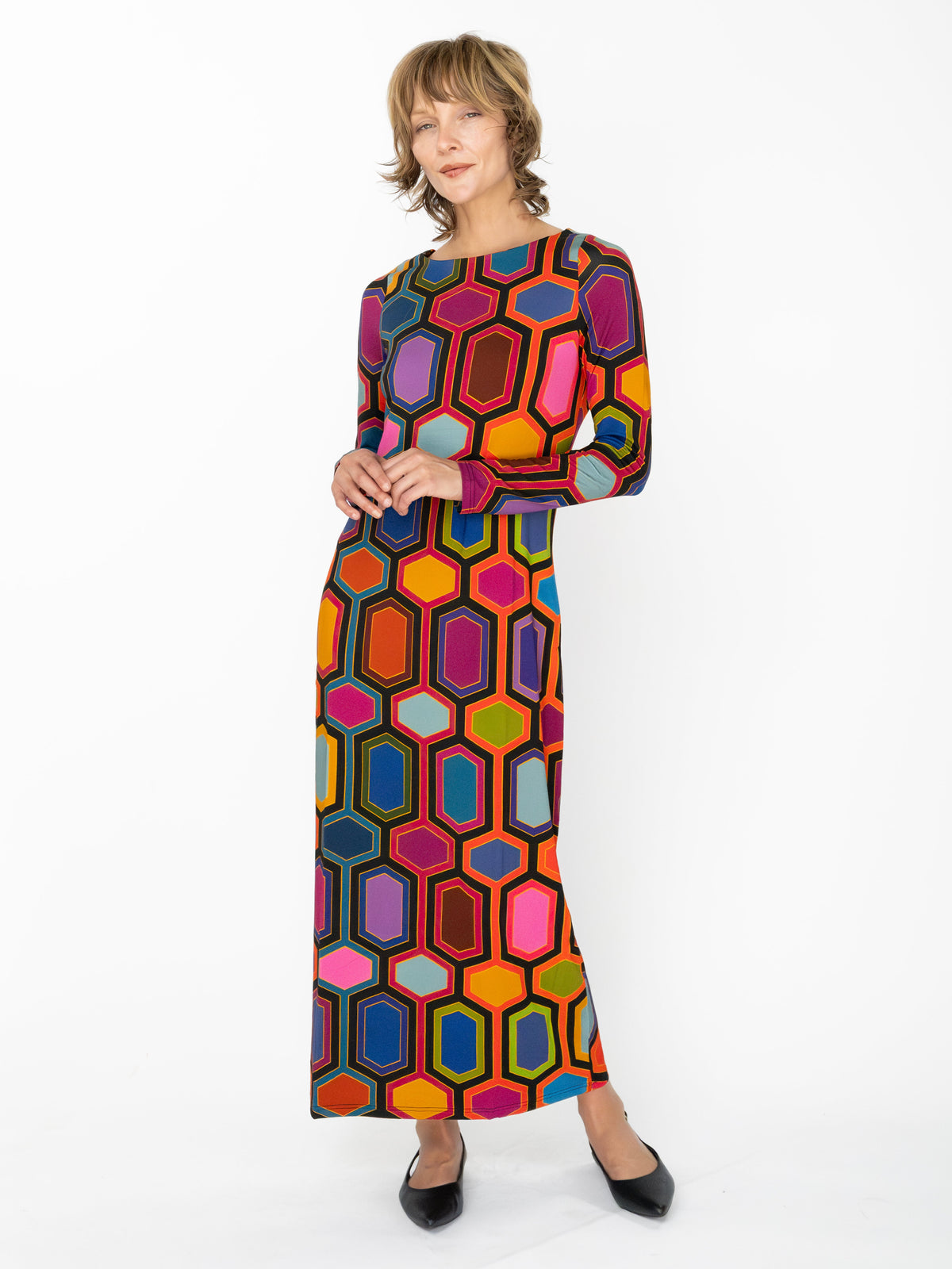 HARLOW dress Pavilion Multi - Lesley Evers-Dress-formal-Shop