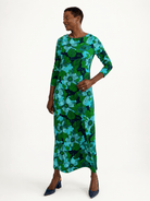 HARLOW dress Wild Bloom Navy - Lesley Evers-Dress-formal-Shop