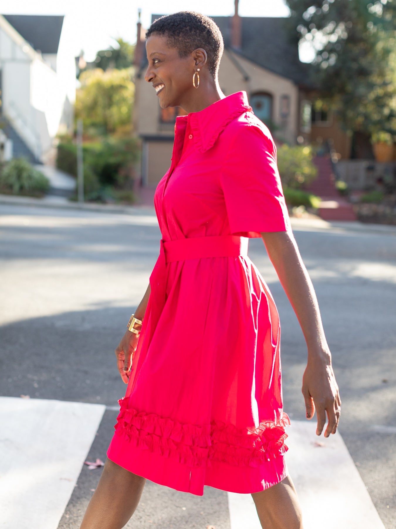 HARPER dress Magenta – Lesley Evers
