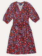 HARRIET dress Blossom Breeze Red - Lesley Evers-blossom breeze red-harriet-navy and white