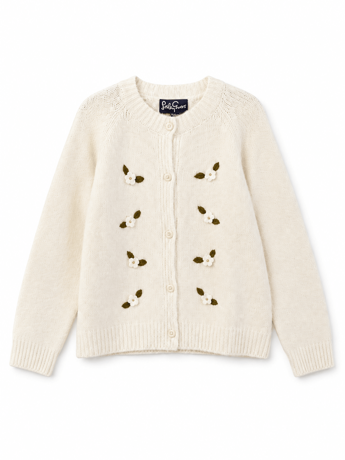HAZEL cardigan Ivory - Lesley Evers-cardigan-dinner with friends-emma