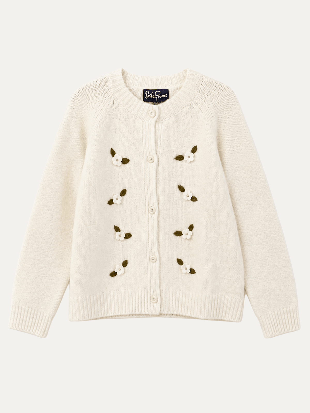 HAZEL cardigan Ivory - Lesley Evers-cardigan-dinner with friends-emma