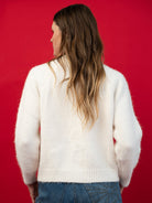 HAZEL cardigan Ivory - Lesley Evers-cardigan-dinner with friends-emma