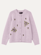 HAZEL cardigan Lavender - Lesley Evers-cardigan-dinner with friends-emma