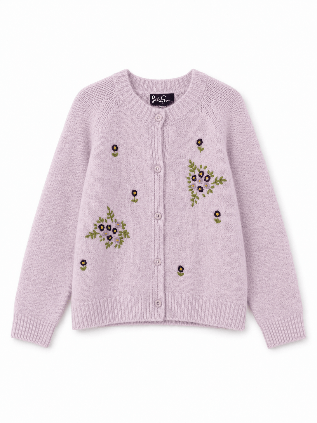 HAZEL cardigan Lavender - Lesley Evers-cardigan-dinner with friends-emma