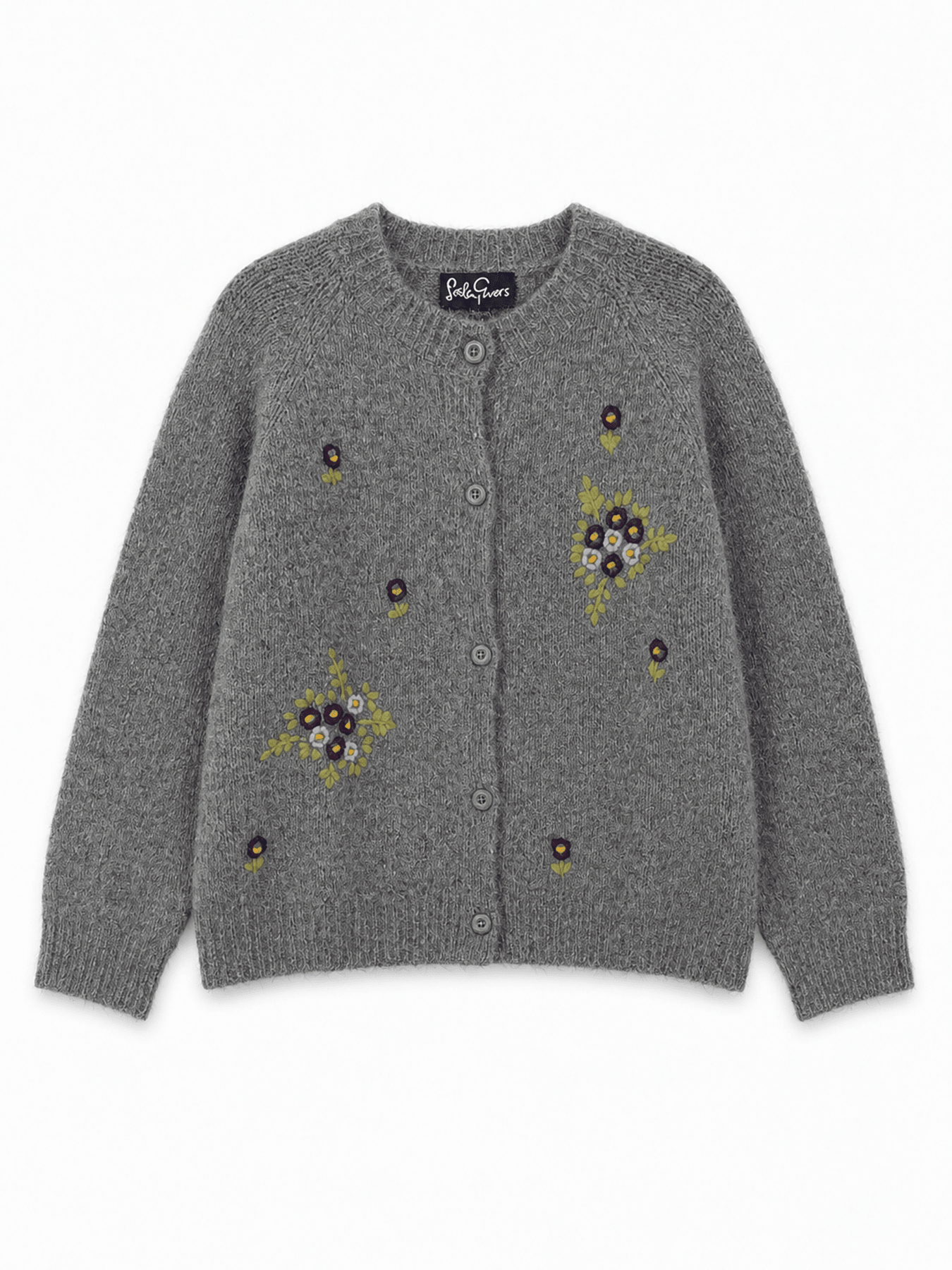 HAZEL cardigan Slate - Lesley Evers-cardigan-dinner with friends-emma
