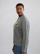 HAZEL cardigan Slate - Lesley Evers-cardigan-dinner with friends-emma