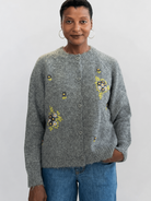 HAZEL cardigan Slate - Lesley Evers-cardigan-dinner with friends-emma